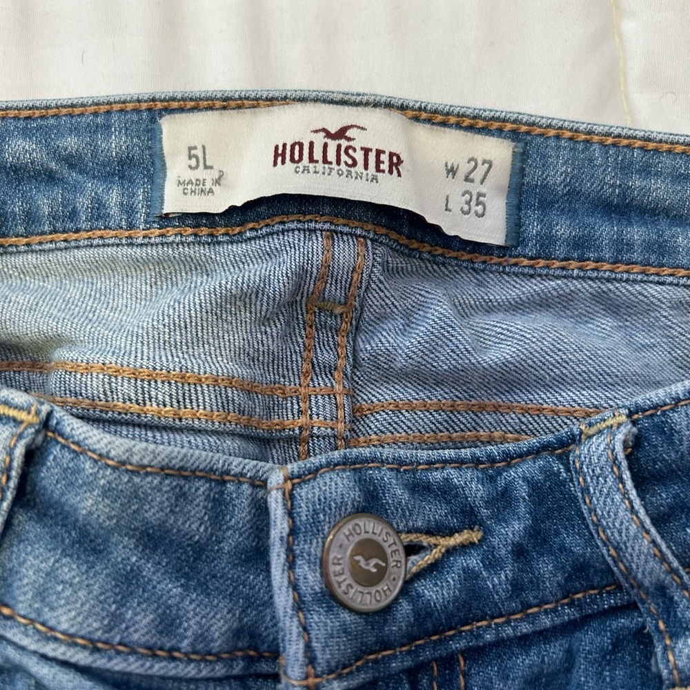 HOLLISTER WIDE LEG LOW RISE JEANS ✨ - Picture 2 of 4